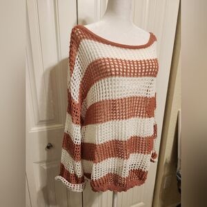 Striped Knit Women's Sweater